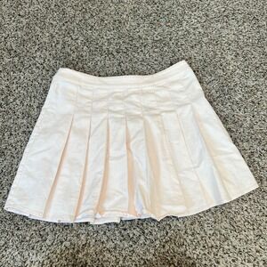 Altard State Pink Pleated Mini Skirt Size L